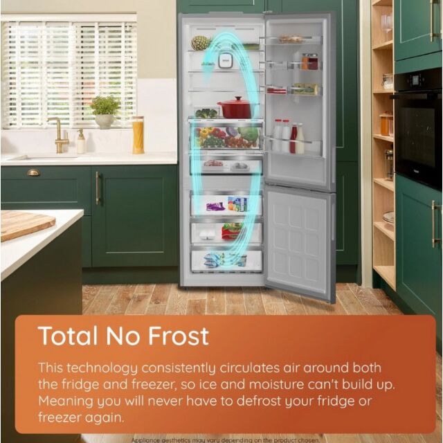 Hotpoint HPKF3241WXR4UK Hpkf3241wxr4uk 54.5Cm 50/50 Fridge Freezer - Black Steel
