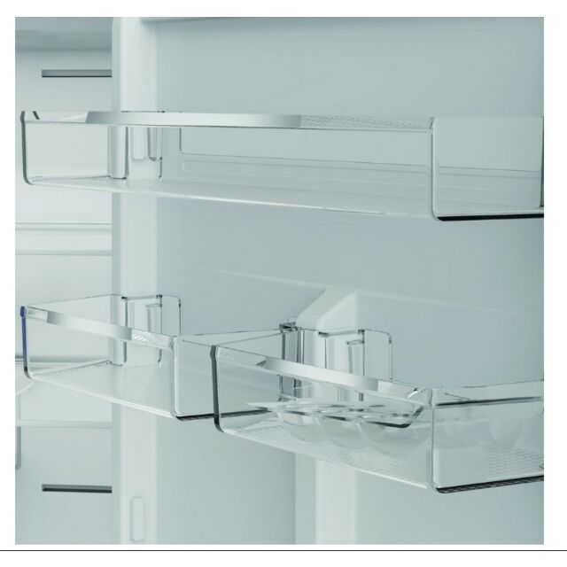 Hotpoint HPKF6353XP4UK Freestanding Dual No Frost 66.1Cm 60/40 Fridge Freezer - Pet Inox