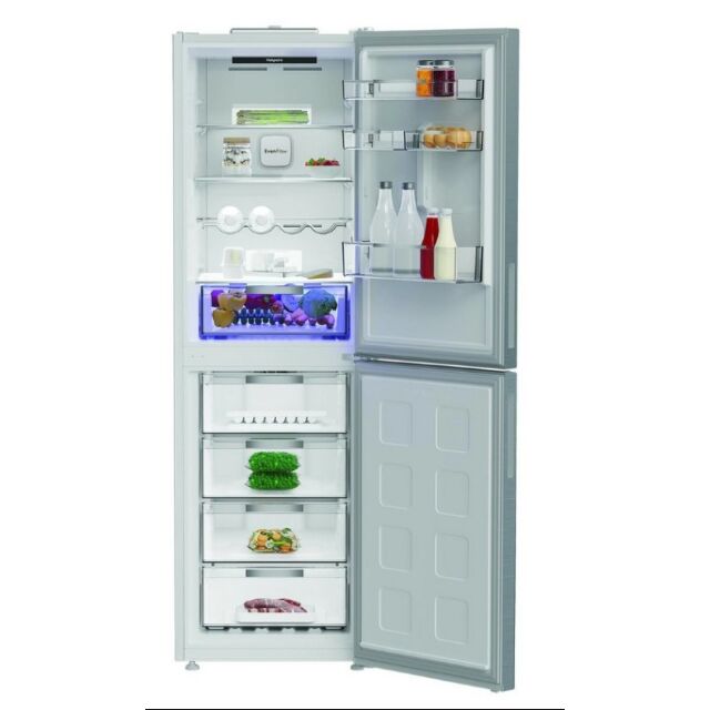 Hotpoint HPKF6353XP4UK Freestanding Dual No Frost 66.1Cm 60/40 Fridge Freezer - Pet Inox