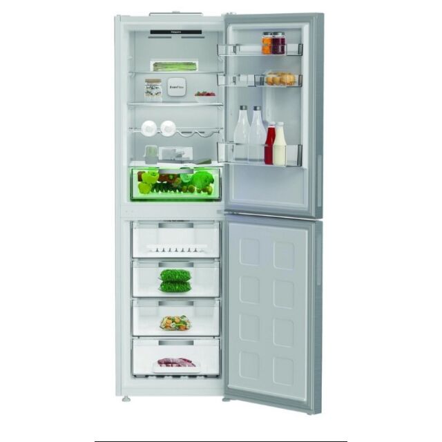 Hotpoint HPKF6353XP4UK Freestanding Dual No Frost 66.1Cm 60/40 Fridge Freezer - Pet Inox