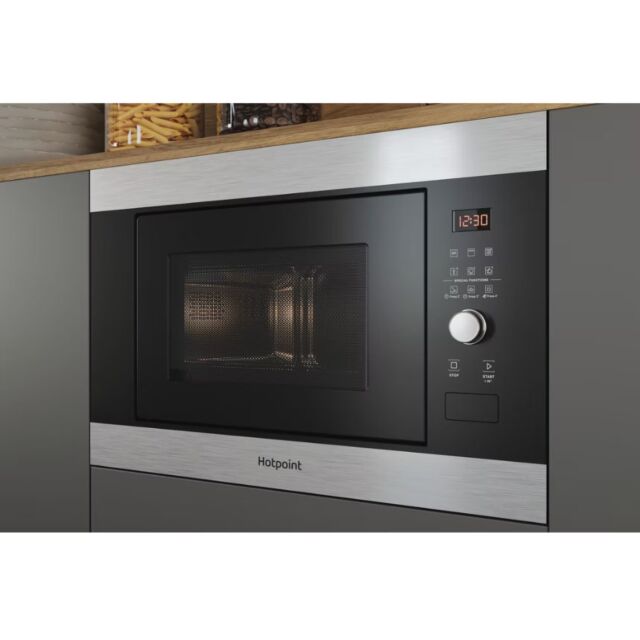 Hotpoint MF25GIXH 25Ltr Built In Microwave And Grill, 25L