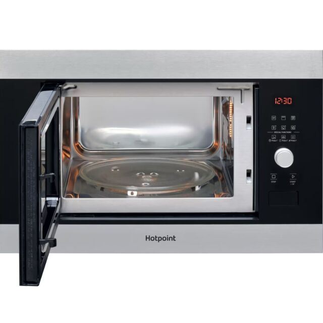 Hotpoint MF25GIXH 25Ltr Built In Microwave And Grill, 25L