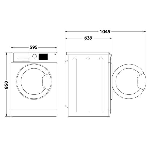 Hotpoint NDB11724WUK Washer Dryer 11Kg Wash 7Kg Dry