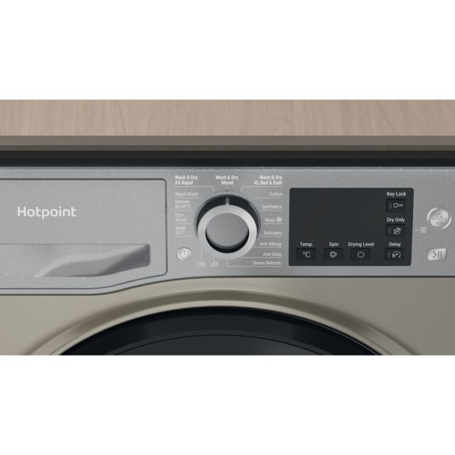 Hotpoint NDB8635gk Washer Dryer 8Kgwash 6Kg Dry- Silver