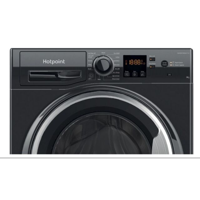 Hotpoint NSWF946BSUK 9Kg 1400 Spin Washing Machine - Black