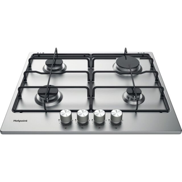 Hotpoint PPH60PFIXUK 59cm Gas Hob - Stainless Steel