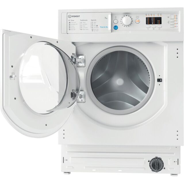 Indesit BIWMIL71252UKN 7Kg 1200 Spin Intergrated Washing Machine - White