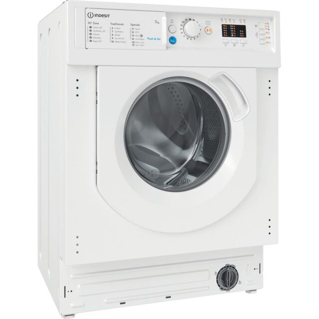 Indesit BIWMIL71252UKN 7Kg 1200 Spin Intergrated Washing Machine - White