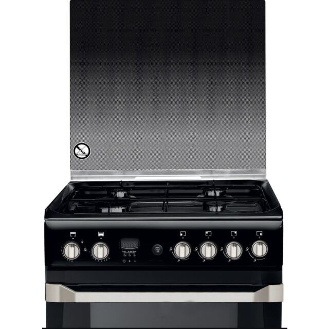 Indesit ID60G2K 60Cm Gas Cooker With Lid