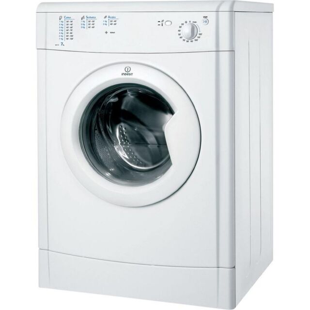 Indesit IDV75 B Energy Rating, 12 Programmes, Refresh Option, Timed Drying, White, H85x W59.5X D55