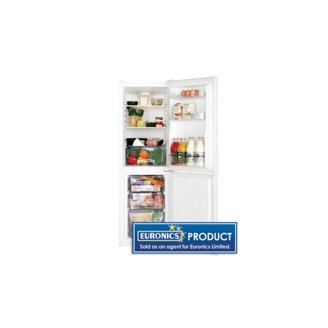 Lec TF50152W TF50152W 50cm Frost Free Fridge Freezer, 121/56 Ltrs, 4.27/1.98 CuFt, 3 Glass