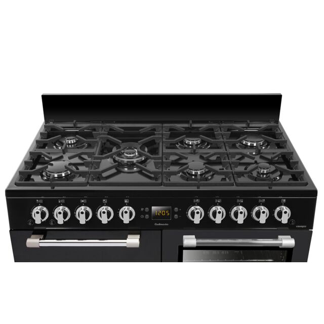 Leisure CK100F232K 100cm Dual Fuel Range Cooker with Seven Gas Burners - Black