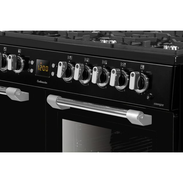 Leisure CK100F232K 100cm Dual Fuel Range Cooker with Seven Gas Burners - Black