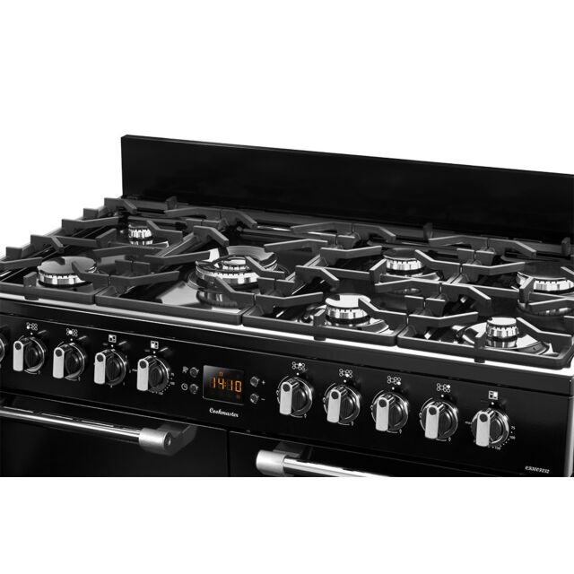 Leisure CK100F232K 100cm Dual Fuel Range Cooker with Seven Gas Burners - Black
