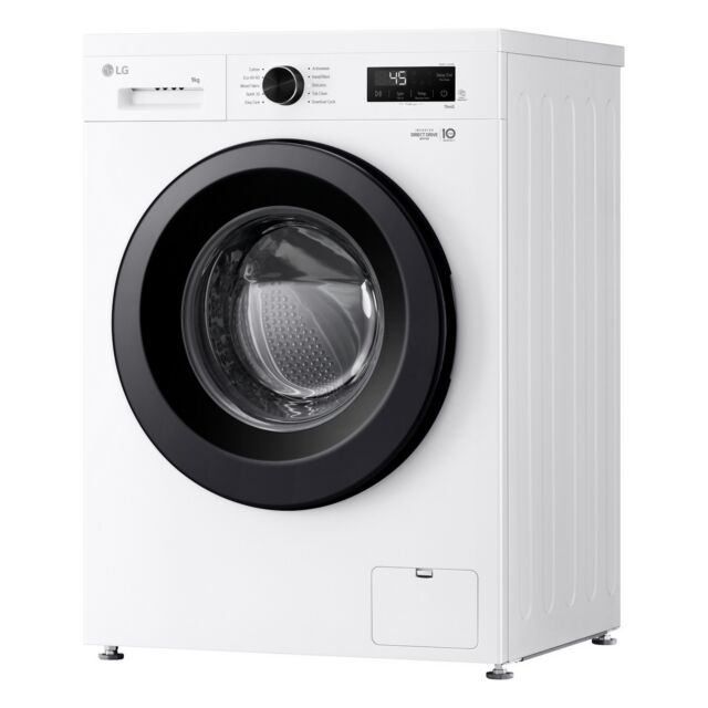 LG F4X1009NWK 9Kg 1400 Spin Washing Machine - White
