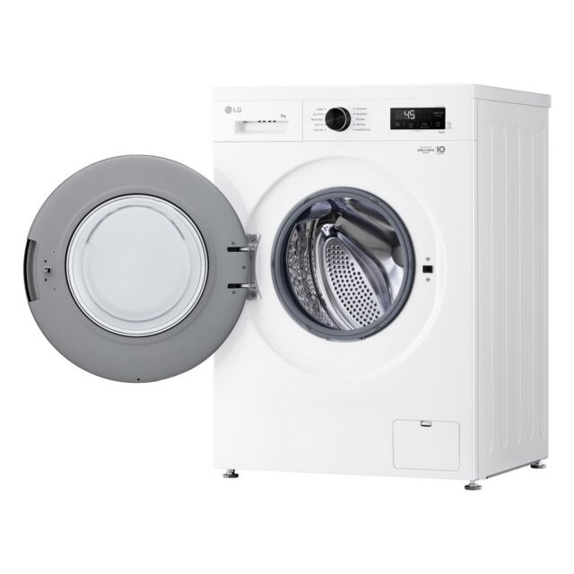 LG F4X1009NWK 9Kg 1400 Spin Washing Machine - White