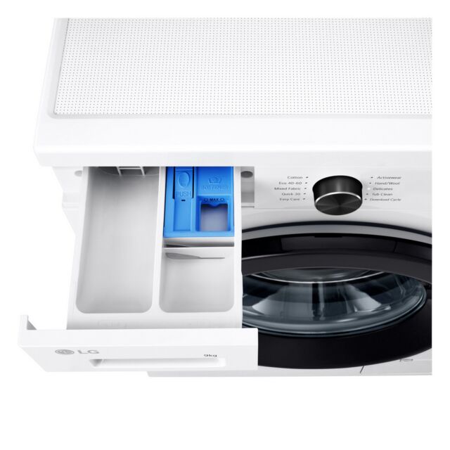 LG F4X1009NWK 9Kg 1400 Spin Washing Machine - White