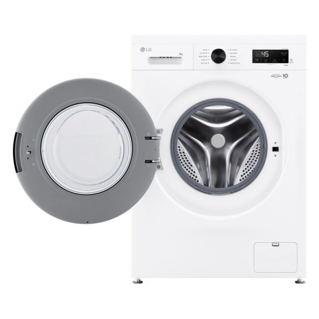LG F4X1009NWK 9Kg 1400 Spin Washing Machine - White