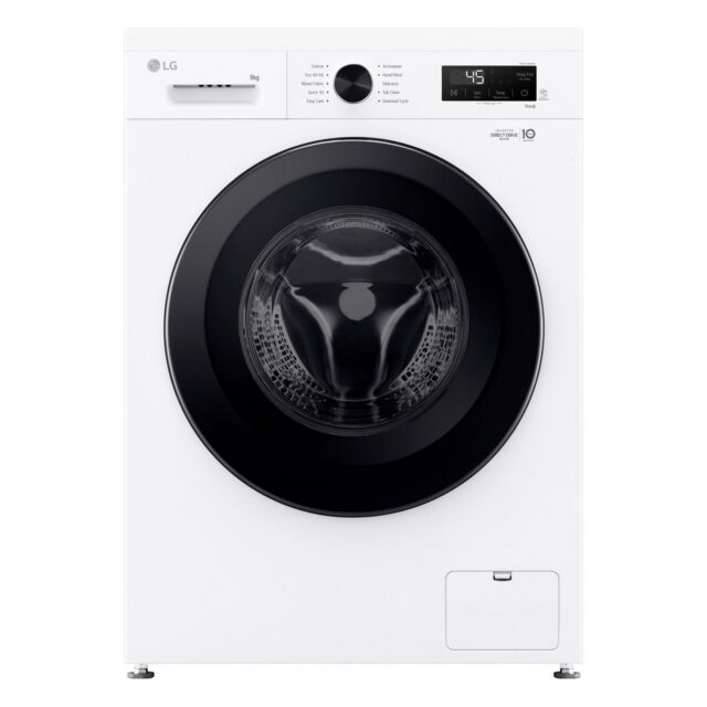 LG F4X1009NWK 9Kg 1400 Spin Washing Machine - White