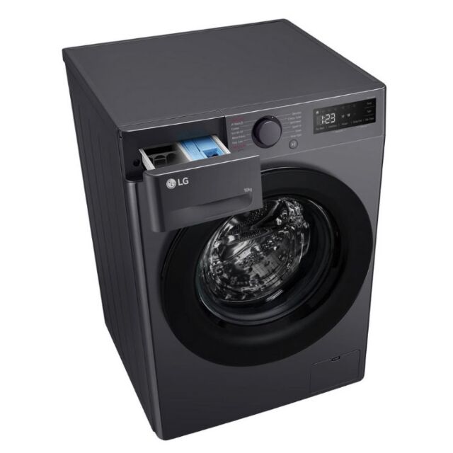 LG F4Y510GBLN1 10Kg 1400 Spin Washing Machine - Slate Grey