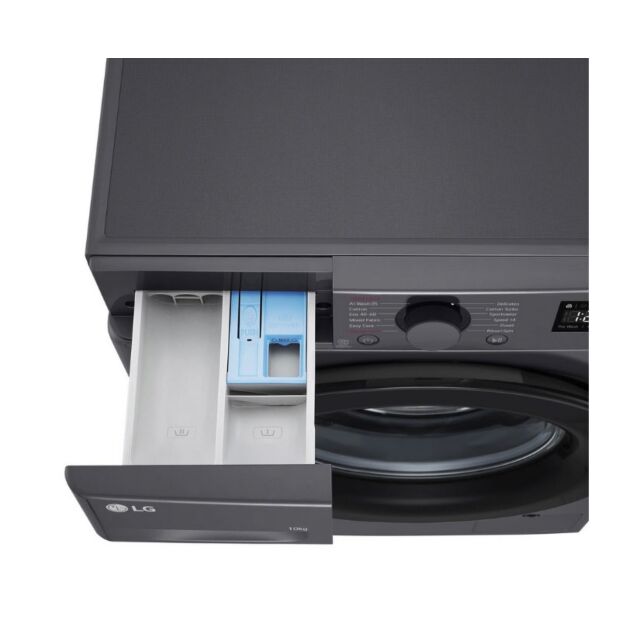 LG F4Y510GBLN1 10Kg 1400 Spin Washing Machine - Slate Grey