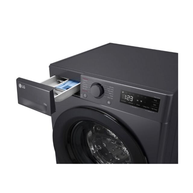 LG F4Y510GBLN1 10Kg 1400 Spin Washing Machine - Slate Grey