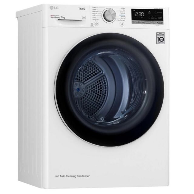LG FDV709W 9Kg Heat Pump Tumble Dryer - White