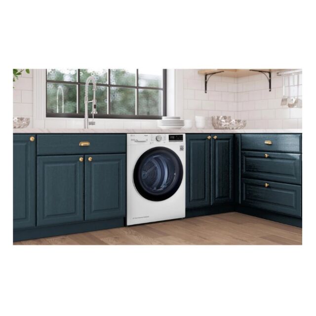 LG FDV709W 9Kg Heat Pump Tumble Dryer - White