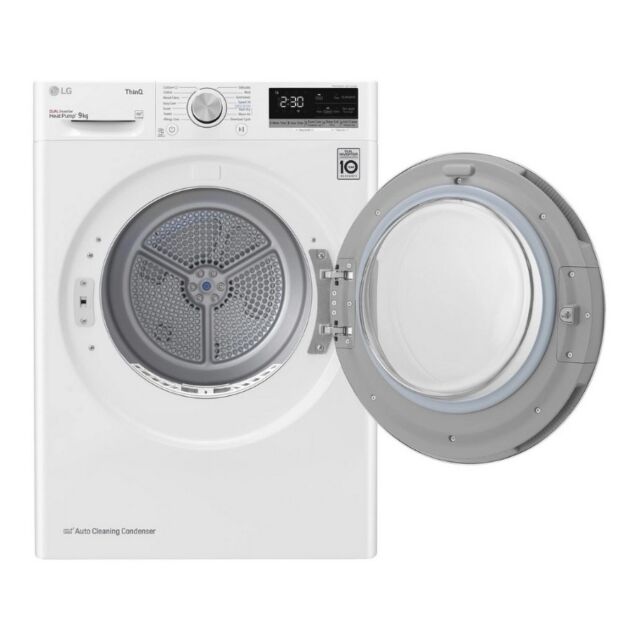 LG FDV709W 9Kg Heat Pump Tumble Dryer - White