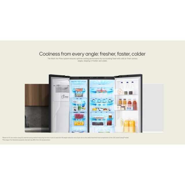 LG GSLC40PYPE 91.3Cm Fridge Freezer - Prime Silver