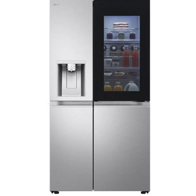 LG GSXE91BSAD Side By Side 91.3Cm Non Plumbed - Fridge Freezer - Brushed Steel