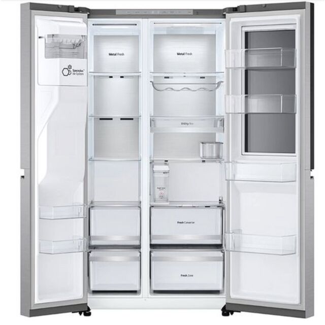 LG GSXE91BSAD Side By Side 91.3Cm Non Plumbed - Fridge Freezer - Brushed Steel