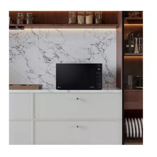 LG MH6535GIS Microwave Oven with Grill and Touch Control Panel - Black