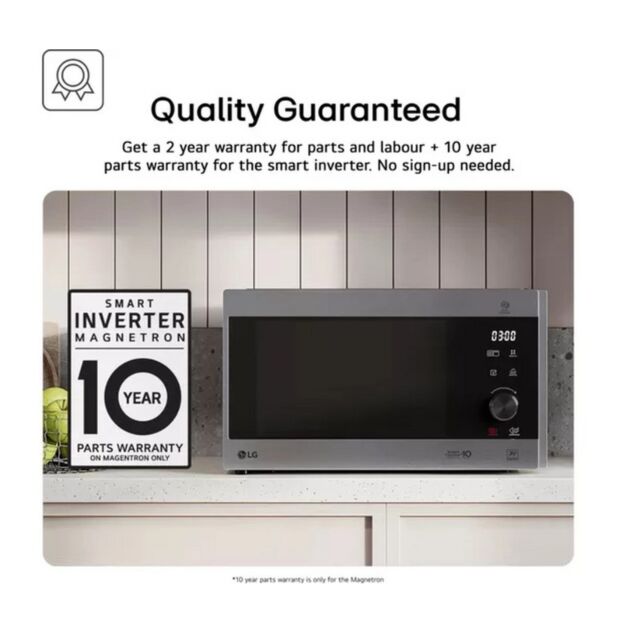 LG MH6535GIS Microwave Oven with Grill and Touch Control Panel - Black