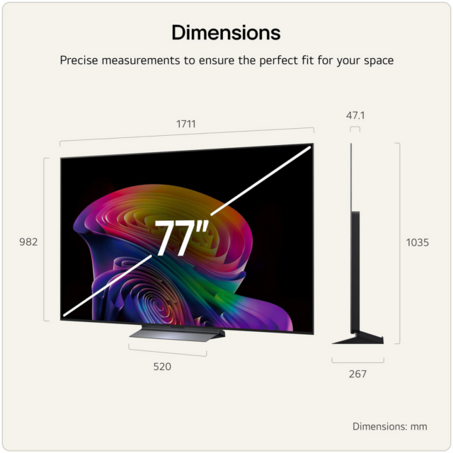 LG OLED77C66LB.AEK 77-inch 4K OLED Smart TV