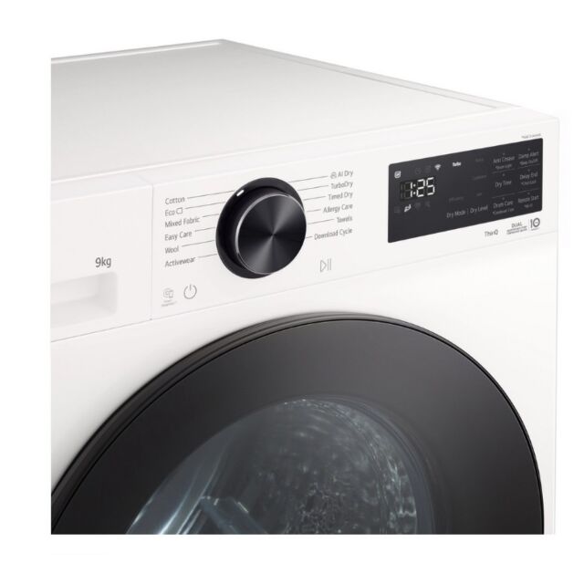 LG RHX5009TWB Series 5 Rhx5009twb 9Kg Heat Pump Tumble Dryer - White