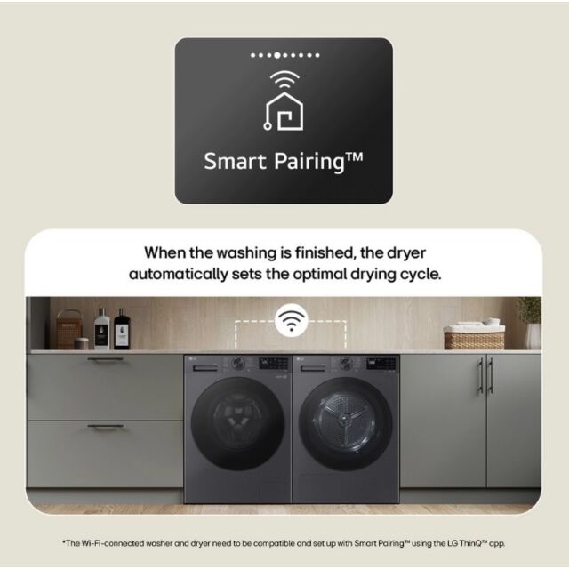 LG RHX5009TWB Series 5 Rhx5009twb 9Kg Heat Pump Tumble Dryer - White