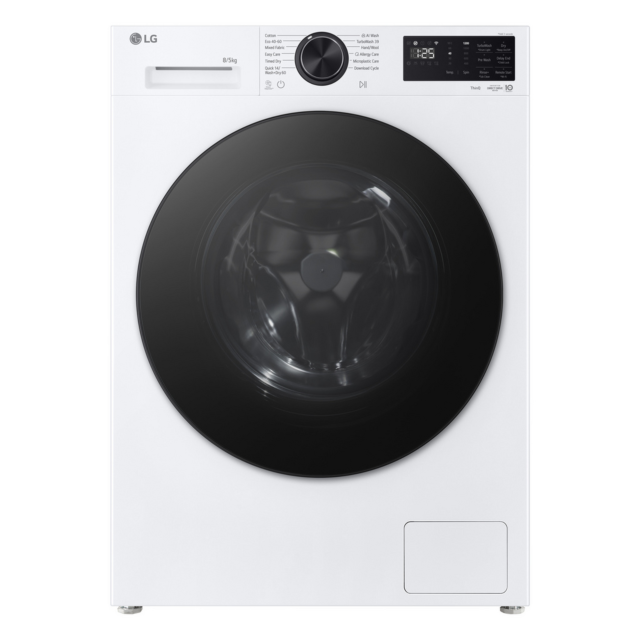 LG W2X5085TLB Series 3 Ai Direct Drive W2x5085tlb 8 Kg Washer Dryer - White