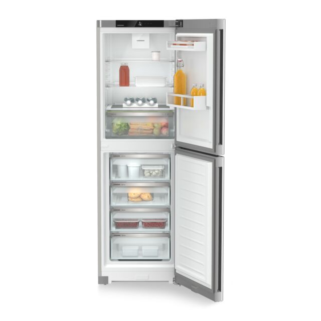Liebherr CNSFD5204 50/50 Split Fridge Freezer, Stainless Steel Look
