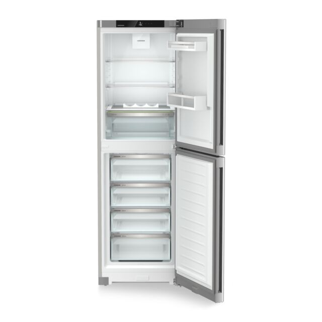 Liebherr CNSFD5204 50/50 Split Fridge Freezer, Stainless Steel Look