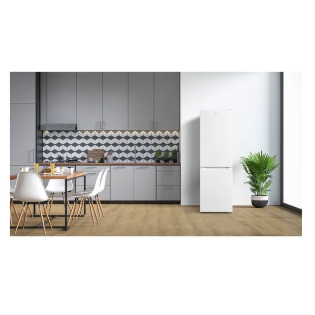 Midea MDRB254FGE01 57Cm 70/30 Total No Frost Fridge Freezer - White