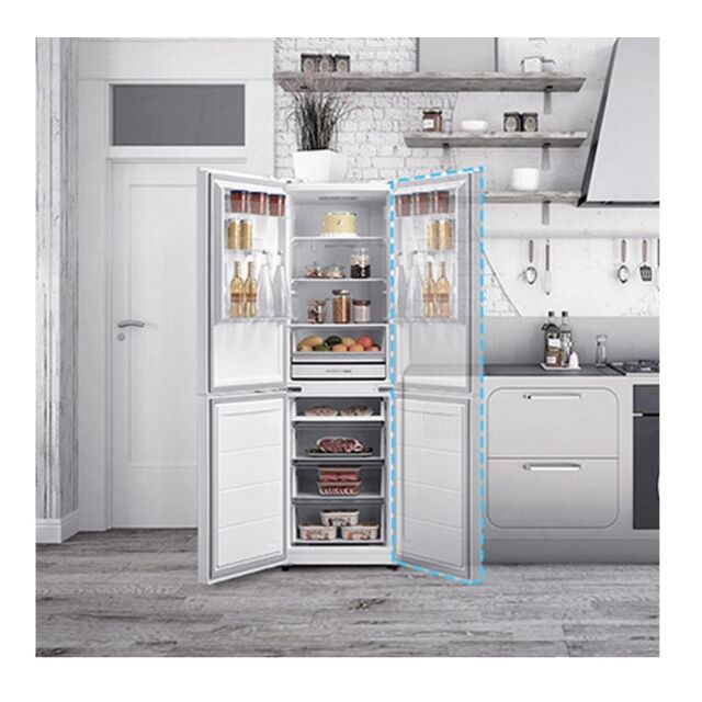 Midea MDRB379FGD01 54.7Cm 60/40 Total No Frost Fridge Freezer - White