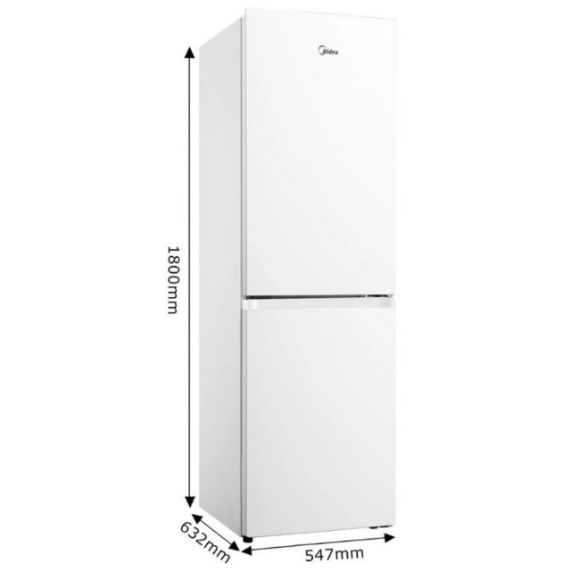 Midea MDRB379FGD01 54.7Cm 60/40 Total No Frost Fridge Freezer - White