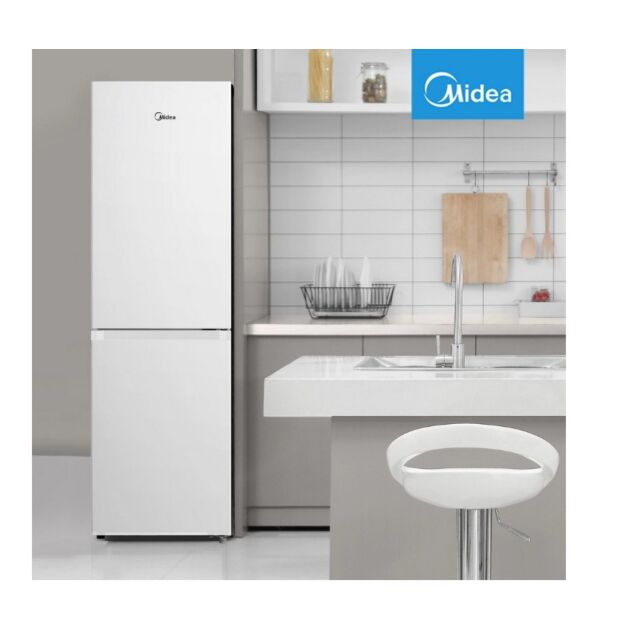 Midea MDRB379FGD01 54.7Cm 60/40 Total No Frost Fridge Freezer - White