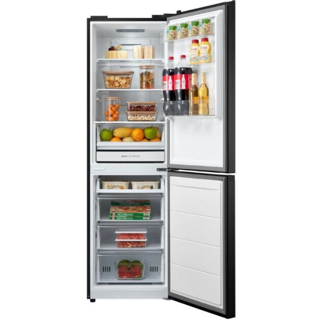 Midea MDRB379FGD30 54.7Cm 60/40 Total No Frost Fridge Freezer - Black