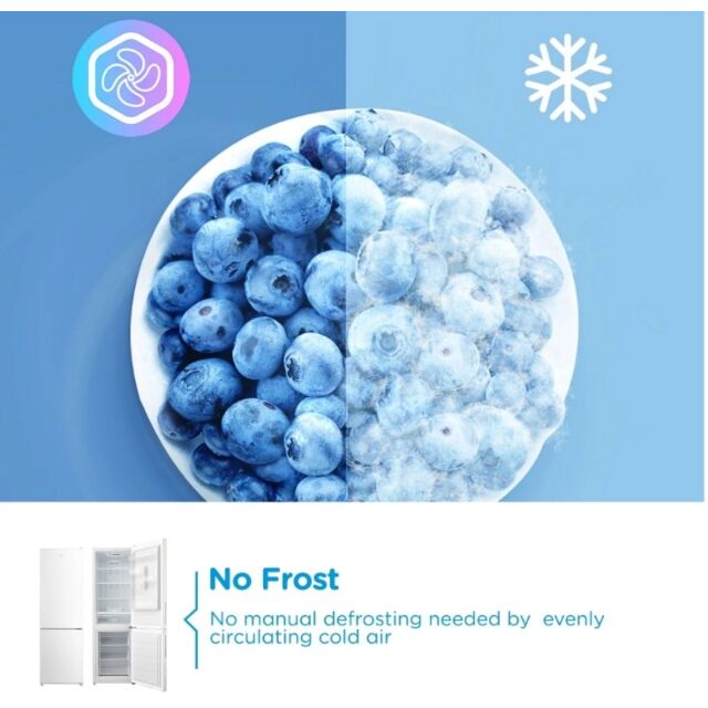 Midea MDRB424FGC01I 70/30 Total No Frost Fridge Freezer - White