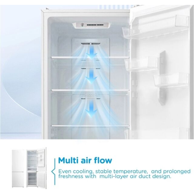 Midea MDRB424FGC01I 70/30 Total No Frost Fridge Freezer - White