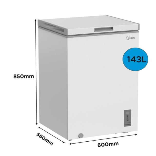 Midea MDRC211FZE01 143 Ltr Static Chest Freezer - White