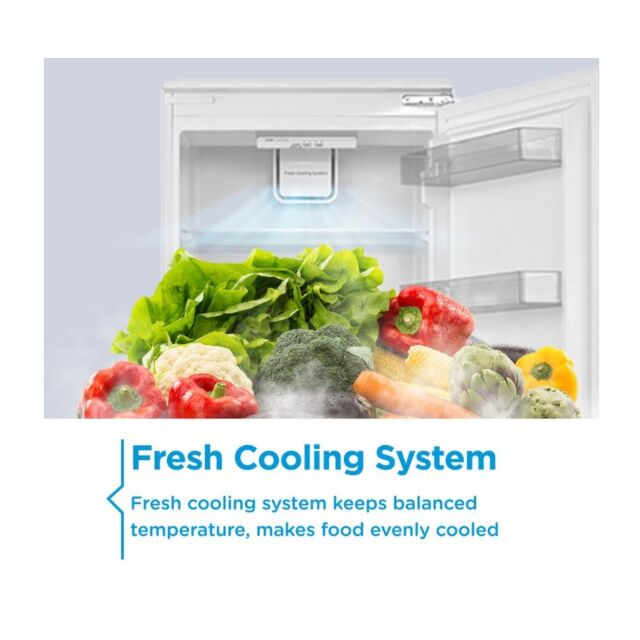 Midea MDRE379FGE01D 54Cm 70/30 Built In Fridge Freezer - White