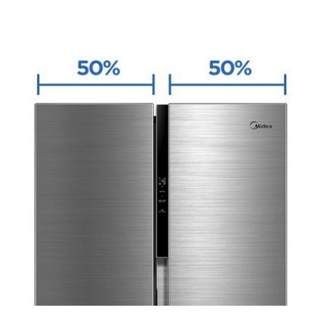 Midea MDRS619FIE46 83.5Cm 460L Frost Free Fridge Freezer - Stainless Steel